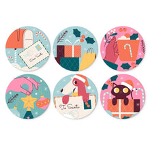 Carica l'immagine nel visualizzatore di Gallery, Mini Set Dipingere con i Numeri - Dischi di Ø20cm (6 pezzi) - Piccole Meraviglie Festive Figured'Art