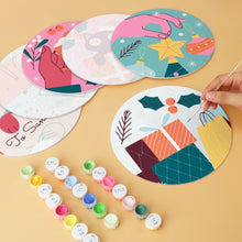 Carica l'immagine nel visualizzatore di Gallery, Mini Set Dipingere con i Numeri - Dischi di Ø20cm (6 pezzi) - Piccole Meraviglie Festive