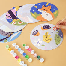 Carica l'immagine nel visualizzatore di Gallery, Mini Set Dipingere con i Numeri - Dischi di Ø20cm (6 pezzi) - Sussurri della Natura