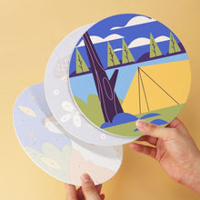 Carica l'immagine nel visualizzatore di Gallery, Mini Set Dipingere con i Numeri - Dischi di Ø20cm (6 pezzi) - Sussurri della Natura