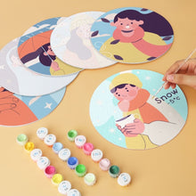 Carica l'immagine nel visualizzatore di Gallery, Mini Set Dipingere con i Numeri - Dischi di Ø20cm (6 pezzi) - Piccoli Momenti