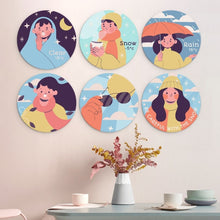 Carica l'immagine nel visualizzatore di Gallery, Mini Set Dipingere con i Numeri - Dischi di Ø20cm (6 pezzi) - Piccoli Momenti