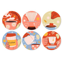 Carica l'immagine nel visualizzatore di Gallery, Mini Set Dipingere con i Numeri - Dischi di Ø20cm (6 pezzi) - Storie di Caffè Calde Figured'Art