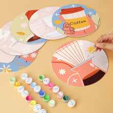 Carica l'immagine nel visualizzatore di Gallery, Mini Set Dipingere con i Numeri - Dischi di Ø20cm (6 pezzi) - Storie di Caffè Calde