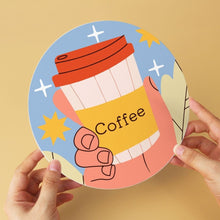 Carica l'immagine nel visualizzatore di Gallery, Mini Set Dipingere con i Numeri - Dischi di Ø20cm (6 pezzi) - Storie di Caffè Calde
