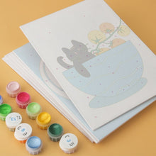 Carica l'immagine nel visualizzatore di Gallery, Mini Set Dipingere con i Numeri 15x20cm (6 pezzi) - Miao e Pomodori