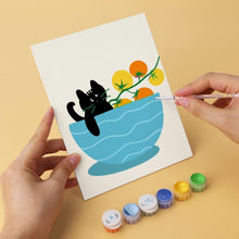 Carica l'immagine nel visualizzatore di Gallery, Mini Set Dipingere con i Numeri 15x20cm (6 pezzi) - Miao e Pomodori