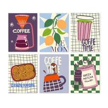 Carica l'immagine nel visualizzatore di Gallery, Mini Set Dipingere con i Numeri 15x20cm (6 pezzi) - Coffee Time Figured'Art