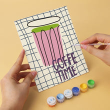 Carica l'immagine nel visualizzatore di Gallery, Mini Set Dipingere con i Numeri 15x20cm (6 pezzi) - Coffee Time