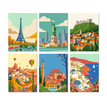 Carica l'immagine nel visualizzatore di Gallery, Mini Set Dipingere con i Numeri 15x20cm (6 pezzi) - Il Mondo a Colori Figured'Art