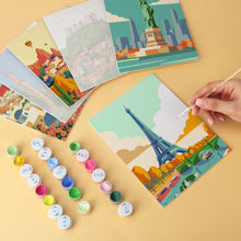 Carica l'immagine nel visualizzatore di Gallery, Mini Set Dipingere con i Numeri 15x20cm (6 pezzi) - Il Mondo a Colori