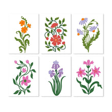 Carica l'immagine nel visualizzatore di Gallery, Mini Set Dipingere con i Numeri 15x20cm (6 pezzi) - Illustrazioni di Fiori di Campo Figured'Art