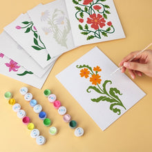 Carica l'immagine nel visualizzatore di Gallery, Mini Set Dipingere con i Numeri 15x20cm (6 pezzi) - Illustrazioni di Fiori di Campo