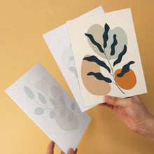 Carica l'immagine nel visualizzatore di Gallery, Mini Set Dipingere con i Numeri 15x20cm (6 pezzi) - Fogliame Astratto
