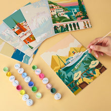 Carica l'immagine nel visualizzatore di Gallery, Mini Set Dipingere con i Numeri 15x20cm (6 pezzi) - Viaggi sul Mare