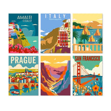 Carica l'immagine nel visualizzatore di Gallery, Mini Set Dipingere con i Numeri 15x20cm (6 pezzi) - Grand Tour Figured'Art