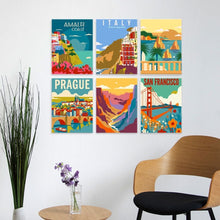 Carica l'immagine nel visualizzatore di Gallery, Mini Set Dipingere con i Numeri 15x20cm (6 pezzi) - Grand Tour