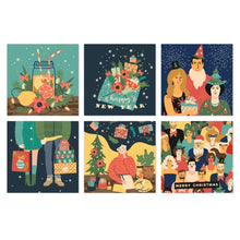 Carica l'immagine nel visualizzatore di Gallery, Mini Set Dipingere con i Numeri 20x20cm (6 pezzi) - Natale Incantato Figured'Art