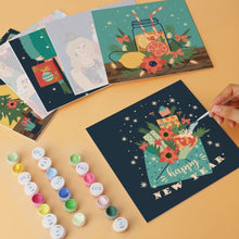Carica l'immagine nel visualizzatore di Gallery, Mini Set Dipingere con i Numeri 20x20cm (6 pezzi) - Natale Incantato