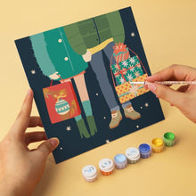 Carica l'immagine nel visualizzatore di Gallery, Mini Set Dipingere con i Numeri 20x20cm (6 pezzi) - Natale Incantato