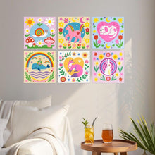 Carica l'immagine nel visualizzatore di Gallery, Mini Set Dipingere con i Numeri 20x20cm (6 pezzi) - Creature Giocose