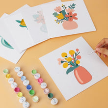 Carica l'immagine nel visualizzatore di Gallery, Mini Set Dipingere con i Numeri 20x20cm (6 pezzi) - Bouquet Minimal