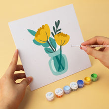 Carica l'immagine nel visualizzatore di Gallery, Mini Set Dipingere con i Numeri 20x20cm (6 pezzi) - Bouquet Minimal