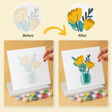 Carica l'immagine nel visualizzatore di Gallery, Mini Set Dipingere con i Numeri 20x20cm (6 pezzi) - Bouquet Minimal