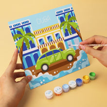 Carica l'immagine nel visualizzatore di Gallery, Mini Set Dipingere con i Numeri 20x20cm (6 pezzi) - Giorni d'Estate Colorati