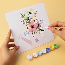 Carica l'immagine nel visualizzatore di Gallery, Mini Set Dipingere con i Numeri 20x20cm (6 pezzi) - Fiori nell'Annaffiatoio 1