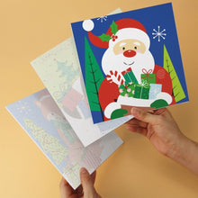 Carica l'immagine nel visualizzatore di Gallery, Mini Set Dipingere con i Numeri 20x20cm (6 pezzi) - Allegre Icone di Natale