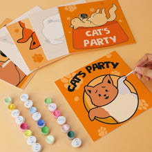 Carica l'immagine nel visualizzatore di Gallery, Mini Set Dipingere con i Numeri 20x20cm (6 pezzi) - Cat's Party