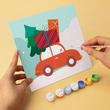 Carica l'immagine nel visualizzatore di Gallery, Mini Set Dipingere con i Numeri 20x20cm (6 pezzi) - Set Festivo Divertente