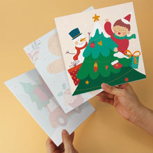 Carica l'immagine nel visualizzatore di Gallery, Mini Set Dipingere con i Numeri 20x20cm (6 pezzi) - Set Festivo Divertente