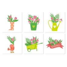 Carica l'immagine nel visualizzatore di Gallery, Mini Set Dipingere con i Numeri 20x20cm (6 pezzi) - Bouquet Primaverile Figured'Art