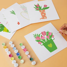 Carica l'immagine nel visualizzatore di Gallery, Mini Set Dipingere con i Numeri 20x20cm (6 pezzi) - Bouquet Primaverile