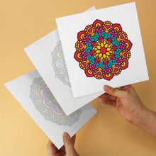 Carica l'immagine nel visualizzatore di Gallery, Mini Set Dipingere con i Numeri 20x20cm (6 pezzi) - Mandala Caleidoscopio