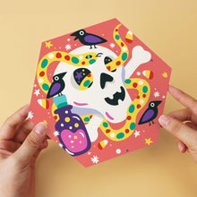 Carica l'immagine nel visualizzatore di Gallery, Mini Set Dipingere con i Numeri - Esagoni (6 pezzi) - Gatto Stregato