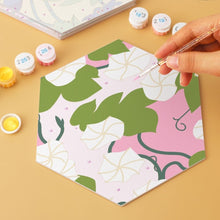Carica l'immagine nel visualizzatore di Gallery, Mini Set Dipingere con i Numeri - Esagoni (6 pezzi) - Petali Dipinti