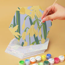 Carica l'immagine nel visualizzatore di Gallery, Mini Set Dipingere con i Numeri - Esagoni (6 pezzi) - Petali Dipinti