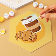 Carica l'immagine nel visualizzatore di Gallery, Mini Set Dipingere con i Numeri - Esagoni (6 pezzi) - Mattine Deliziose