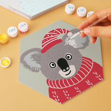 Carica l'immagine nel visualizzatore di Gallery, Mini Set Dipingere con i Numeri - Esagoni (6 pezzi) - Ritratti di Creature