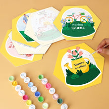 Carica l'immagine nel visualizzatore di Gallery, Mini Set Dipingere con i Numeri - Esagoni (6 pezzi) - Aria di Primavera
