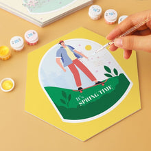 Carica l'immagine nel visualizzatore di Gallery, Mini Set Dipingere con i Numeri - Esagoni (6 pezzi) - Aria di Primavera