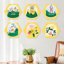 Carica l'immagine nel visualizzatore di Gallery, Mini Set Dipingere con i Numeri - Esagoni (6 pezzi) - Aria di Primavera