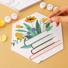 Carica l'immagine nel visualizzatore di Gallery, Mini Set Dipingere con i Numeri - Esagoni (6 pezzi) - Libri in Fiore