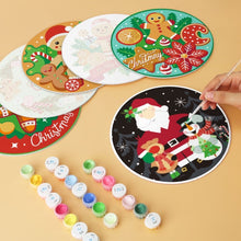 Carica l'immagine nel visualizzatore di Gallery, Mini Set Dipingere con i Numeri - Dischi di Ø20cm (6 pezzi) - Dolci Creazioni di Natale