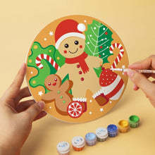 Carica l'immagine nel visualizzatore di Gallery, Mini Set Dipingere con i Numeri - Dischi di Ø20cm (6 pezzi) - Dolci Creazioni di Natale
