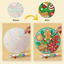 Carica l'immagine nel visualizzatore di Gallery, Mini Set Dipingere con i Numeri - Dischi di Ø20cm (6 pezzi) - Dolci Creazioni di Natale