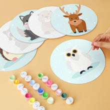 Carica l'immagine nel visualizzatore di Gallery, Mini Set Dipingere con i Numeri - Dischi di Ø20cm (6 pezzi) - Racconti del Bosco